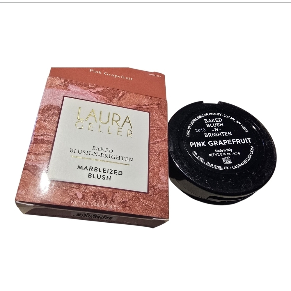 Laura Geller Pink Grapefruit Baked Blush-n-Brightner NEW 0.16Oz.